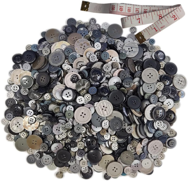 KOVOLALA 500-700 Pcs Bulk Multicolor Buttons for Crafts Assorted Multi Colored Craft Buttons Mixed Multicolored Button for Crafting - Image 2